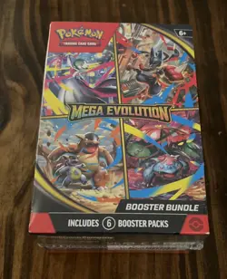POKEMON TCG MEGA EVOLUTION BOOSTER BUNDLE FACTORY SEALED BOX NEW 6 PACKS B - Image 1