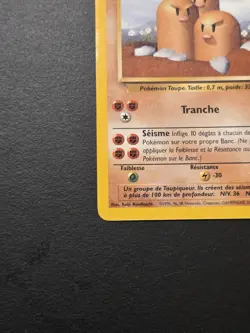 Pokemon Vintage French Dugtrio Base Set 19/102 Non-holo Rare WotC Triopikeur - Image 2