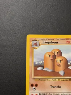 Pokemon Vintage French Dugtrio Base Set 19/102 Non-holo Rare WotC Triopikeur - Image 3