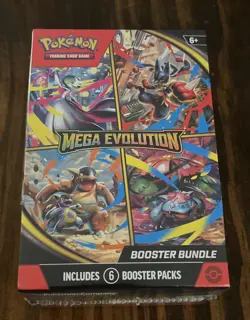 POKEMON TCG MEGA EVOLUTION BOOSTER BUNDLE FACTORY SEALED BOX NEW 6 PACKS A - Image 1