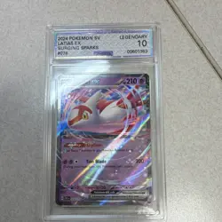 Pokemon Latias ex 076/191 Sv08 Surging Sparks Double Rare Holo AGS 10 - Image 1