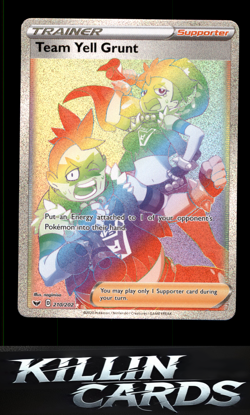 Team Yell Grunt (Secret) 210/202 Pokemon Secret Rare SWSH01: Sword & Shield Base - Image 1