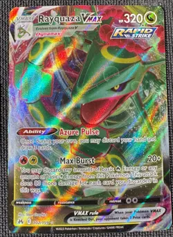 RAYQUAZA VMAX 102/159 HOLO RARE VMAX CROWN ZENITH POKEMON HOLO NM - Image 1