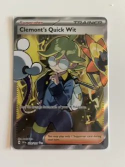 Clemont's Quick Wit 229/191 Ultra Rare Holo Near Mint Condition Surging Sparks - Image 1