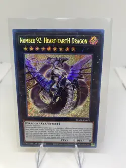 Number 92: Heart-eartH Dragon BLMR-EN077 Monstrous Revenge Yugioh 1st Edition - Image 1
