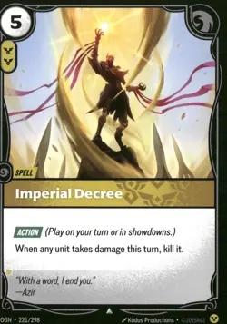Imperial Decree 221/298 LP-NM Riftbound Origins - Image 1
