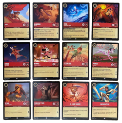 set 12 cartes communes Rubis Chapitre 1 | Lot Disney Lorcana FR 🇫🇷 (2023) - Image 1