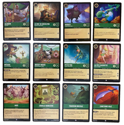 Lot des 12 cartes communes encre Emeraude | set Disney Lorcana FR 🇫🇷 (2023) - Image 1