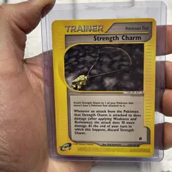 Strength Charm 150/165 Uncommon Expedition Pokemon Card 2002 WOTC E Reader LP - Image 1