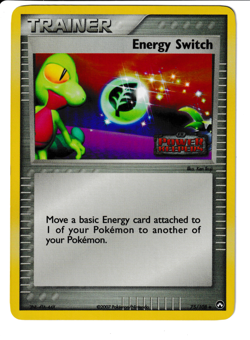 Pokemon Energy Switch Power Keepers 75/108 Holo Stamped Card LP+ - Image 1