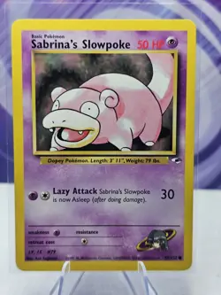 Sabrina's Slowpoke Vintage Pokemon Gym Heroes TCG Card 95/132 - Image 1