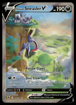 Pokemon Cards Hisuian Sneasler V 175/189 Astral Radiance Rare Ultra NM - Image 1
