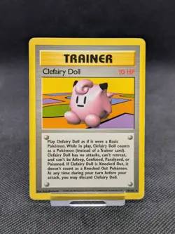Clefairy Doll 70/102 Rare Base Set Pokemon Card WOTC Played - Image 1