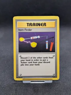 Item Finder 74/102 Rare Base Set Pokemon Card WOTC Played - Image 1