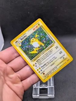Raichu 14/102 Base Set Holo Pokemon Card WOTC LP/Played - Image 2