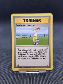 Pokemon Breeder 76/102 Rare Base Set Pokemon Card WOTC LP EXCELLENT! - Image 1