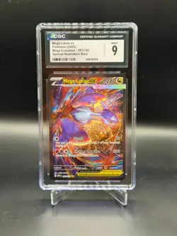 Mega Latias ex - 181/132 - SIR - Mega Evolution Pokemon Card - CGC 9 Mint - Image 1