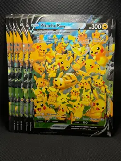Pokemon Pikachu V-UNION Jumbo Oversized Promo Cards SWSH039–SWSH042 NM - Image 3