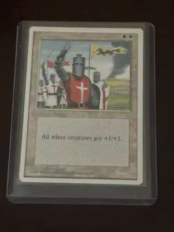 MTG Crusade 4th Edition Banned Card LP Rare Reserved List Magic Card - Image 1