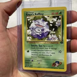 Koga's Koffing 79/132 Unlimited Pokemon Gym Challenge NM Common Vintage Card Vtg - Image 2