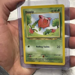 Pokemon Hoppip 55/75 Neo Discovery Pokemon Card NM/MT Nintendo Common Vintage - Image 2