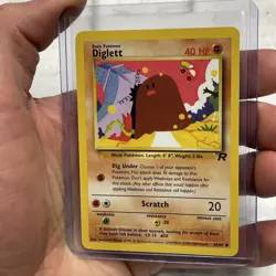 Pokemon TCG WOTC Team Rocket Diglett NON- Holo Common Card 52/82 NM TCG WOTC Vtg - Image 2