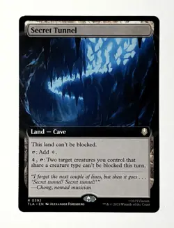 X2 Secret Tunnel - Extended Art Foil and Regular - MTG Avatar - TLA 392 - Image 3