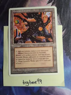 Mtg 4th Edition Mishra’s Factory - Magic the Gathering Mishras Factory LP - Image 1