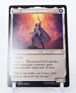 MTG • CECIL DARK KNIGHT 0091 Rare • Final Fantasy Magic M/NM Pack Fresh - Image 3