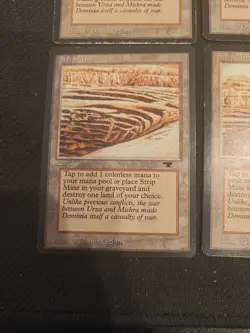 MAGIC THE GATHERING Lot of Four (4) STRIP MINE ANTIQUITIES 1-HP 3-LP - Image 2