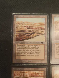 MAGIC THE GATHERING Lot of Four (4) STRIP MINE ANTIQUITIES 1-HP 3-LP - Image 3