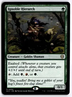 Ignoble Hierarch NM ECC Commander: Lorwyn Eclipsed MTG - Image 1