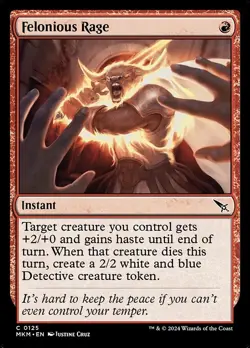 [MTG] Felonious Rage (0125) (MKM) LP-HP - Image 1