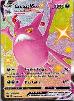 Pokemon TCG Crobat VMAX Promo SWSH: Sword & Shield Promo Cards SWSH099 LP - Image 1