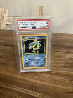 1999 Pokemon Base Set Holo Gyarados #6 PSA 8 NM-MT - Image 1
