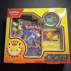 Pokemon TCG Pokemon Day 2026 30th Anniversary Sealed Box Promo Pikachu Card Coin - Image 1