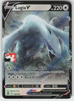 Lugia V Ultra Rare Prize Pack Series Cards 138/195 Pokemon - Image 1