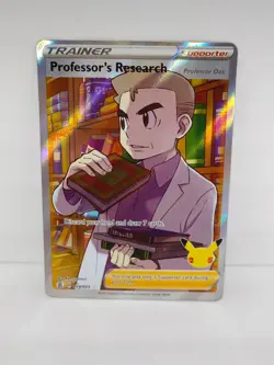 Pokemon TCG Professor's Research (Full Art) Celebrations 024/025 Holo Ultra Rare - Image 1