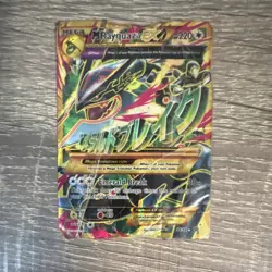 Pokemon TCG M Rayquaza EX 98/98 XY Ancient Origins Ultra Rare Full Art Holo - Image 1