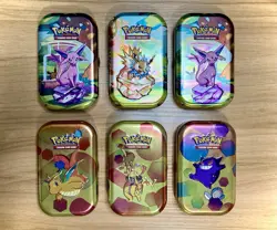 Pokemon TCG ~ 6x Prismatic Evolutions And SV: 151 Empty Mini Tins (No Packs) - Image 1
