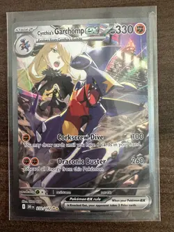 Pokemon TCG Cynthia's Garchomp EX Destined Rivals 232/182 SIR - Image 1