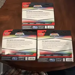 Pokemon TCG Scarlet & Violet Prismatic Evolutions Tech Sticker Pack Set Of 3 - Image 2