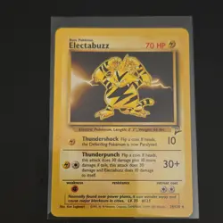 Pokemon TCG Electabuzz 024/130 Base Set 2 Basic 70HP Rare Regular - Image 1