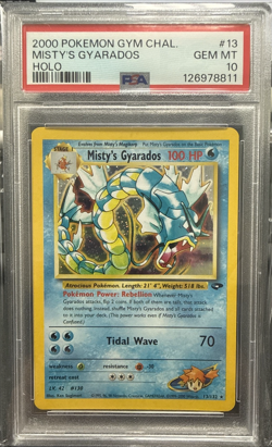 2000 Pokemon MISTY'S GYARADOS Gym Challenge Set 13/132 PSA 10 ***LOW POP 162*** - Image 1