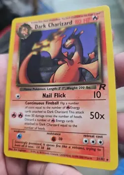Pokemon Non Holo Dark Charizard 21/82 Team Rocket Regular - Image 3
