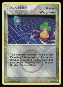 Pokemon Tcg Warp Point [Crosshatch Holo] #88 Pokemon Majestic Dawn NM - Image 1