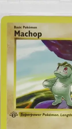 Pokemon Card Base Set 1st Edition Machop Shadowless 52/102 PSA 5 Graded 12/2025 - Image 2