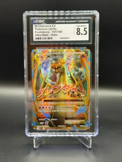 2016 Pokemon M Charizard EX Full Art 101/108 Evolutions Holo Ultra Rare CGC 8.5 - Image 1