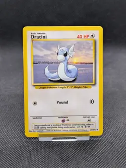 Pokemon Dratini Base Set Uncommon 26/102 WOTC LP EXCELLENT - Image 1