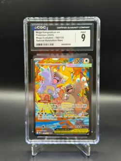 2025 Pokemon Mega Evolution Mega Kangaskhan ex 182/132 CGC 9 Mint - Image 1